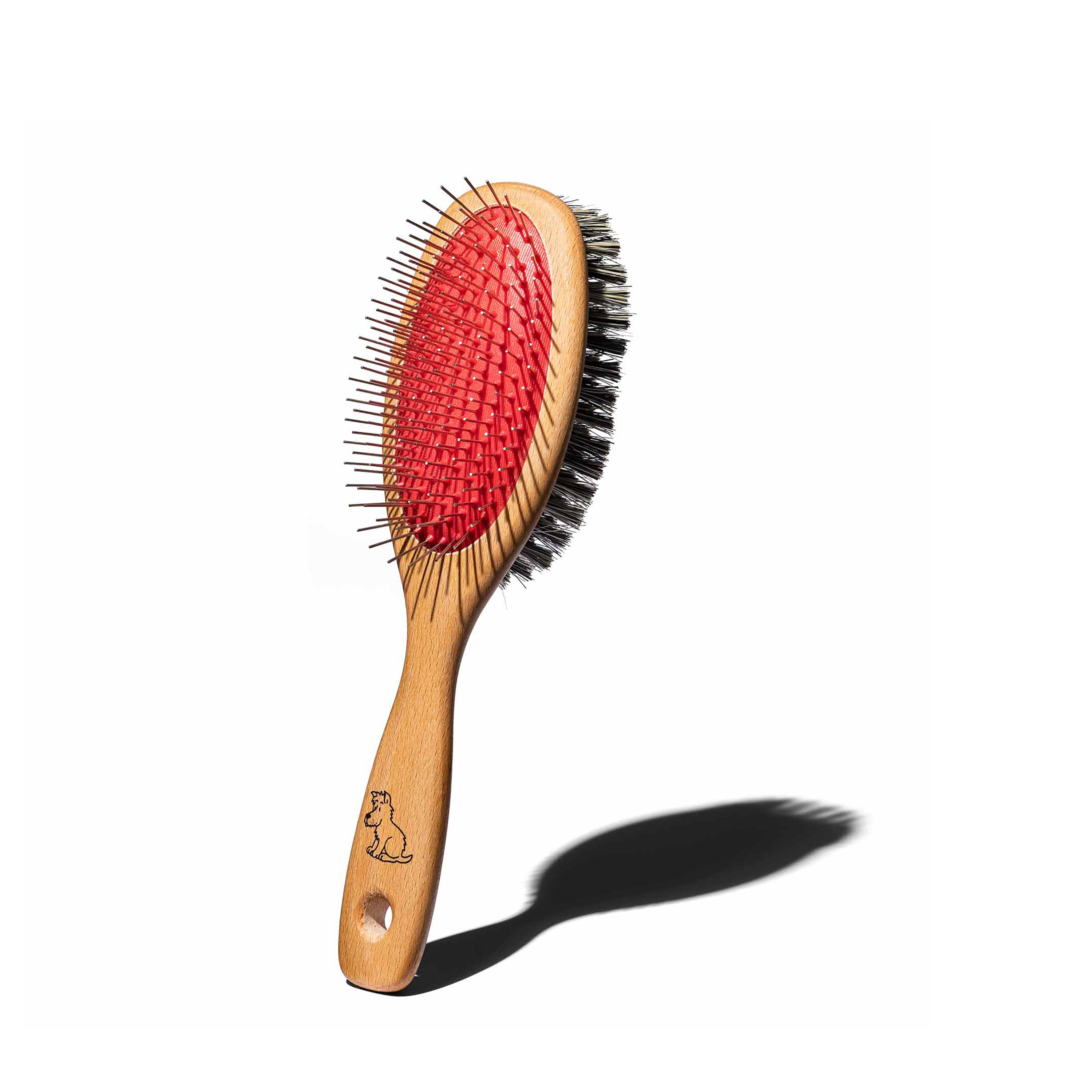 Brosse chien à tiges métalliques