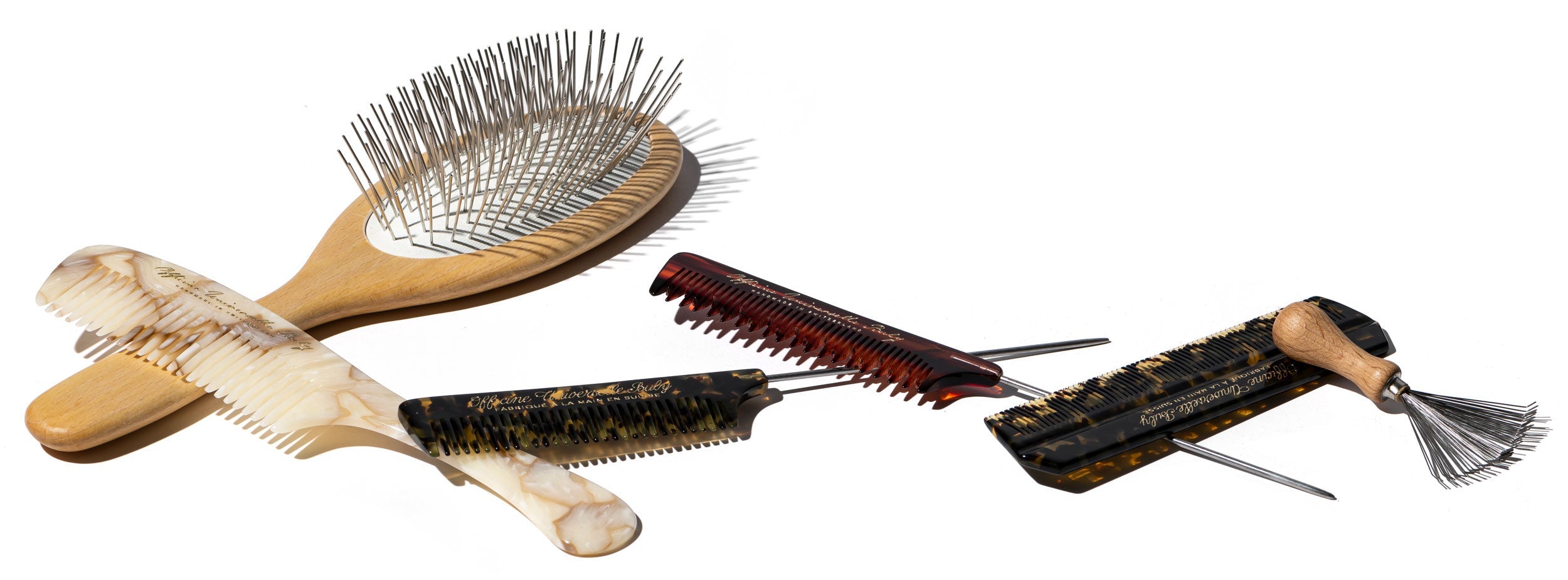 Set De 3 Brosses Et Peignes Personnalisés Pour Bébé - Bois Gravé Au Nom - Pour Nouveau-nés Et Tout-petits - Cadeau Naissance Ou Baby Shower