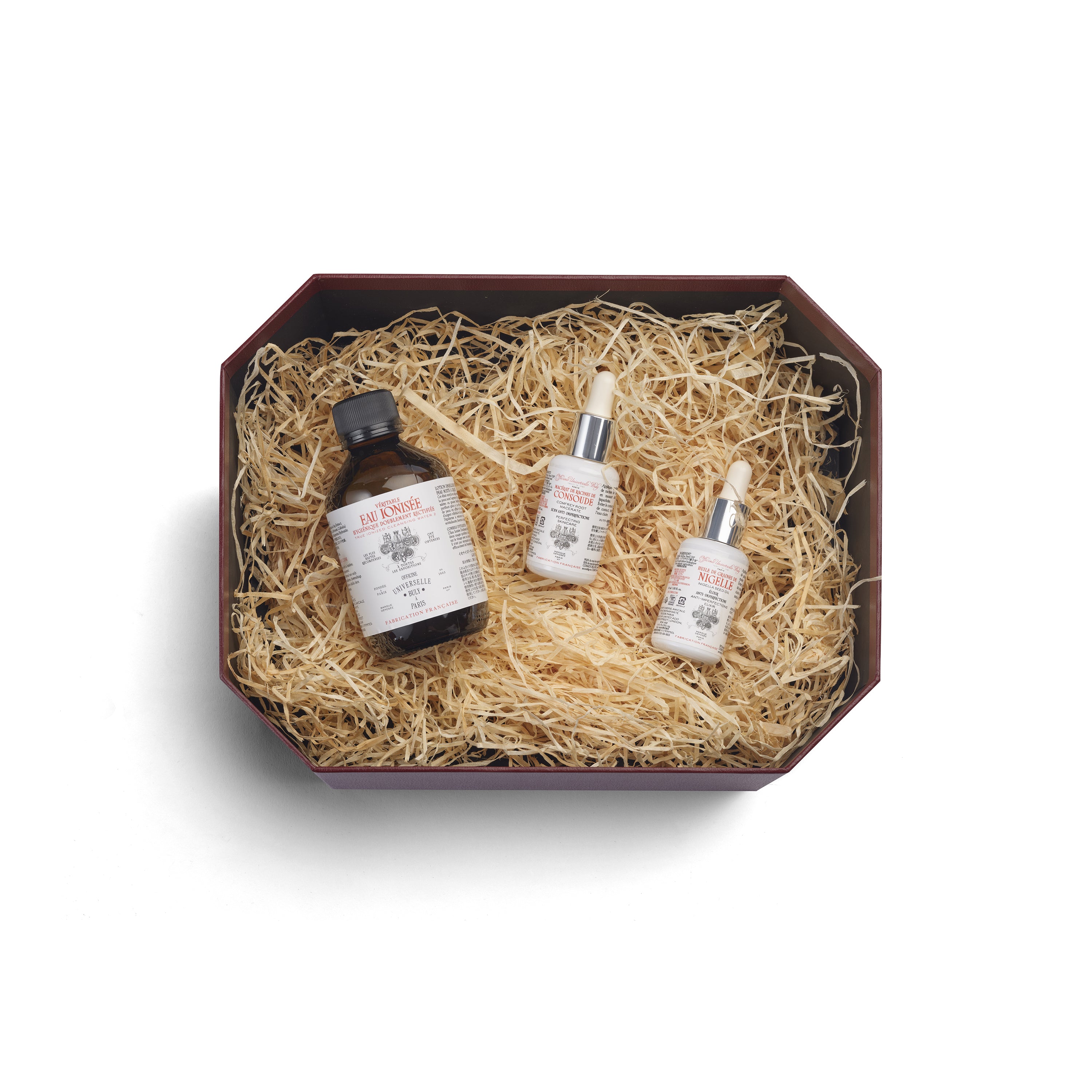 Triptyque peau à imperfections