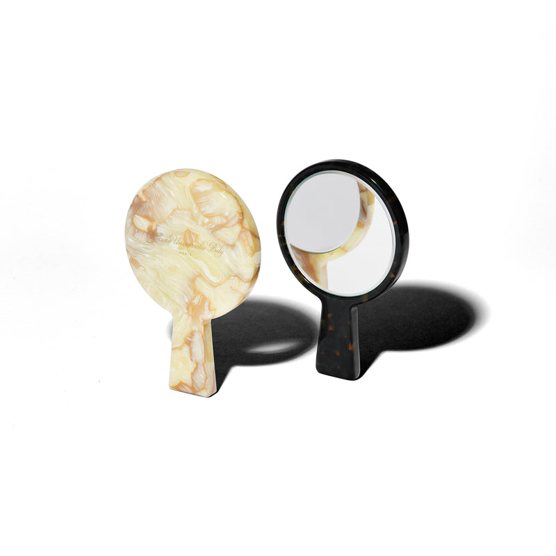 Acetate hand mirror